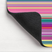 Retro multicolors strepen muismat (Hoek)