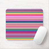 Retro multicolors strepen muismat (Met muis)
