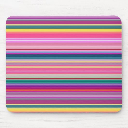 Retro multicolors strepen muismat (Voorkant)