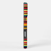 Retro Multicoloured Striped Print iPhone Case iPhone Hoesje (Rechterkant)