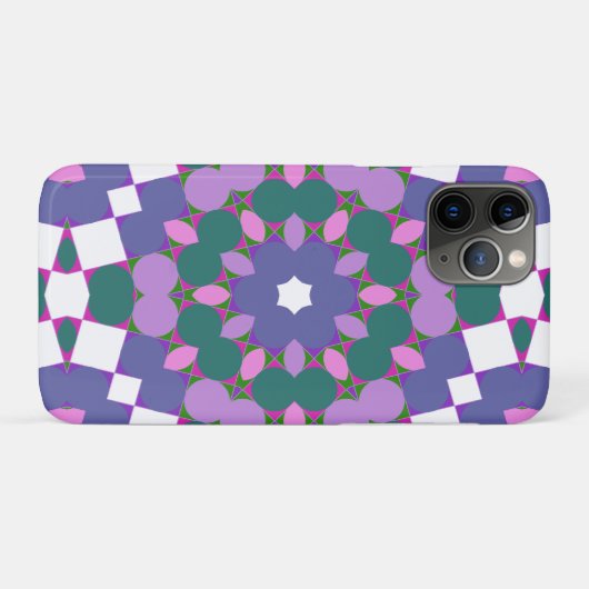 Retro multikleur patroon Case-Mate iPhone case (Achterkant (horizontaal))