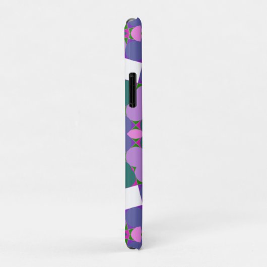 Retro multikleur patroon Case-Mate iPhone case (Achterkant/rechts)