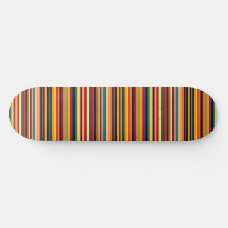 Retro Multikleur Streep Moderne Skateboard Deck