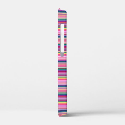 Retro multikleur strepen Case-Mate iPhone case (Achterkant / Links)