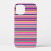 Retro multikleur strepen Case-Mate iPhone case (Achterkant)