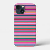 Retro multikleur strepen Case-Mate iPhone case (Achterkant)