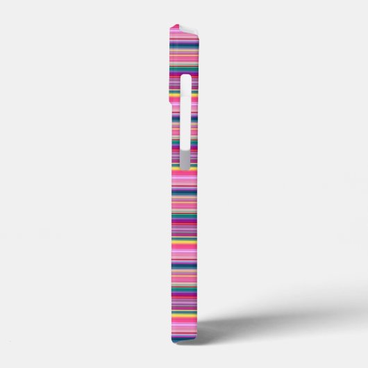 Retro multikleur strepen Case-Mate iPhone case (Achterkant / Links)