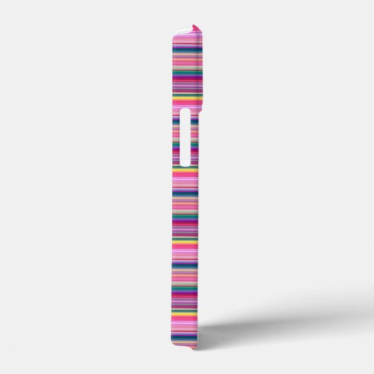 Retro multikleur strepen Case-Mate iPhone case (Achterkant / Rechts)