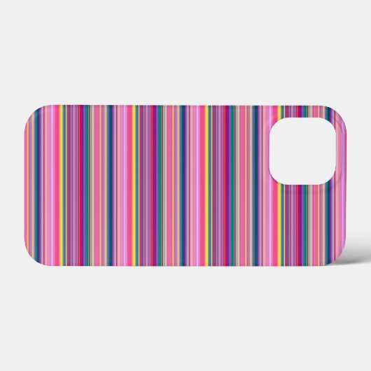 Retro multikleur strepen Case-Mate iPhone case (Achterkant (horizontaal))