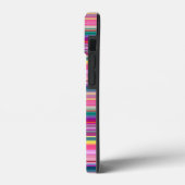 Retro multikleurige strepen Case-Mate iPhone case (Achterkant / Links)