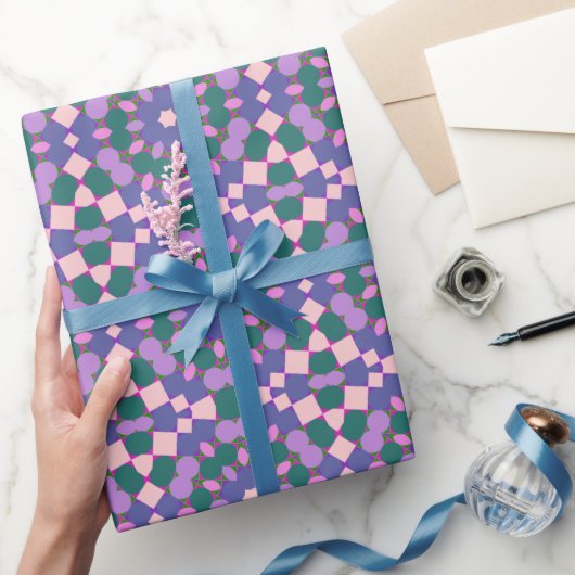 Retro multikleurpatroon cadeaupapier (Geschenken)