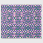Retro multikleurpatroon cadeaupapier (Vlak)
