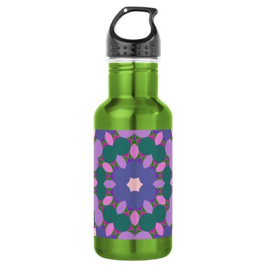 Retro multikleurpatroon waterfles (Voorkant)