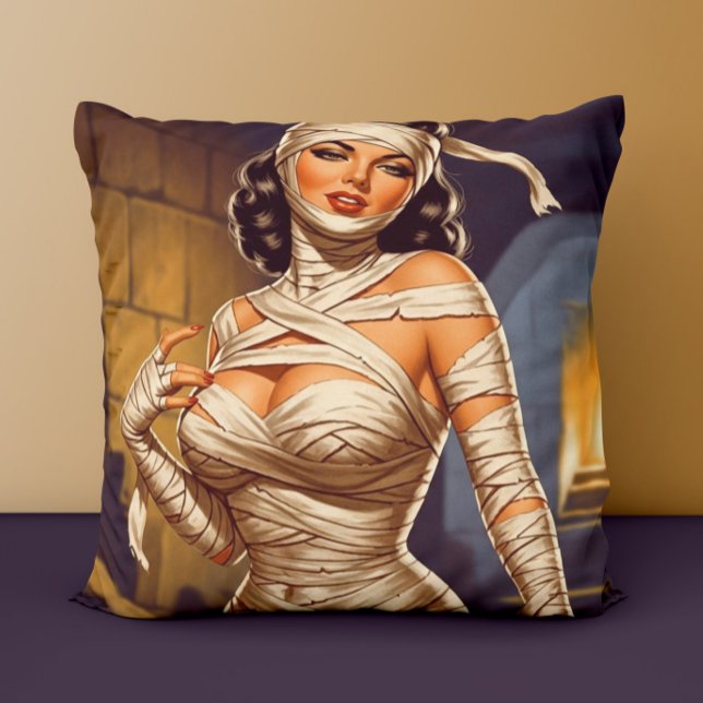Retro Mummie Pin-up Kussen (Creator heeft geüpload)