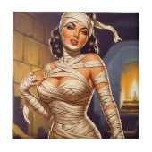 Retro Mummie Pin-up Tegeltje (Voorkant)