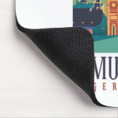 Retro München Beieren Duitsland Muismat (Hoek)