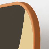 Retro Murmur Cirkel Streep met Naam Pickleball Paddle (Links Detail)