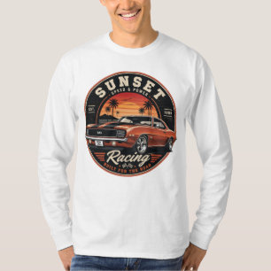 Retro Muscle Car Badge Ontwerp T-shirt