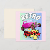 Retro Muscle Car Kaart (Voorkant / Achterkant)