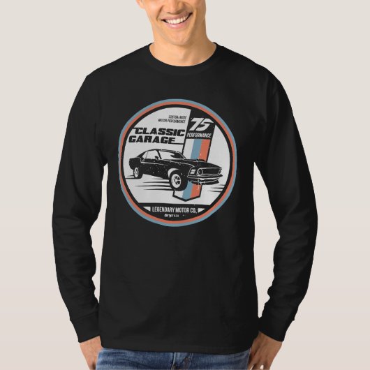 Retro Muscle Car Revival T-shirt (Voorkant)