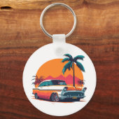  Retro Muscle Cars Classic Cool Sports Car Sleutelhanger (Voorkant)