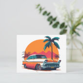 Retro Muscle Cars Low Rider Cool Classic Briefkaart (Staand voorkant)
