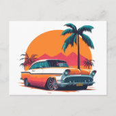  Retro Muscle Cars Low Rider Cool Classic Briefkaart (Voorkant)
