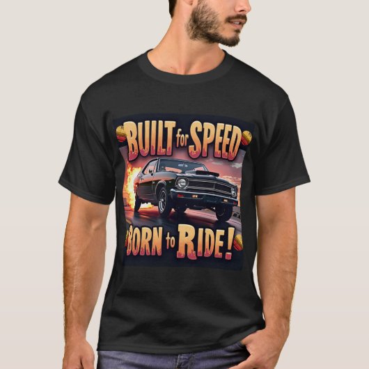 Retro Muscle - Gemaakt voor Speed Graphic T-shirt (Voorkant)