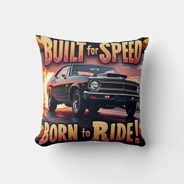 Retro Muscle - Gemaakt voor Speed Graphic T-shirt Kussen (Voorkant)