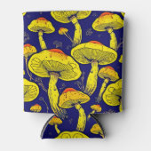 Retro Mushroom Art Koelbox Blikjeskoeler (Voorkant)