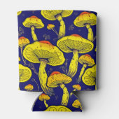 Retro Mushroom Art Koelbox Blikjeskoeler (Achterkant)