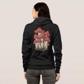Retro Mushroom Cluster Art - Women’s Zip-Up Hoodie (Achterkant volledig)