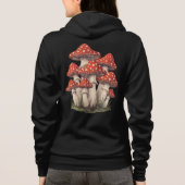Retro Mushroom Cluster Art - Women’s Zip-Up Hoodie (Achterkant)