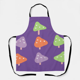 Retro Mushroom Colorful Pattern Schort