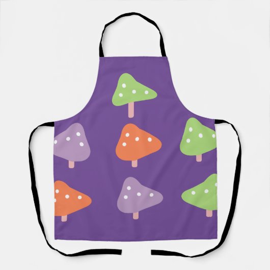 Retro Mushroom Colorful Pattern Schort (Voorkant)