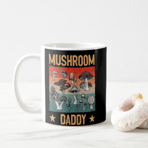 Retro Mushroom Dad Mycology Fungi Foraging Lover Koffiemok