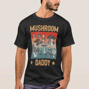 Retro Mushroom Dad Mycology Fungi Foraging Lover T-shirt