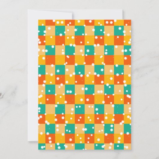 Retro Mushroom Herfst Verjaardagsfeest Kaart (Achterkant)