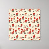 Retro Mushroom Kitchen Decor Canvas Art (Voorkant)