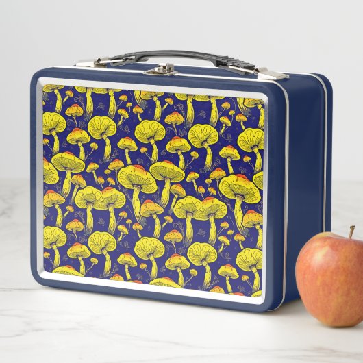 Retro Mushroom Lunch Box - Stijlvol & Uniek (In situ)