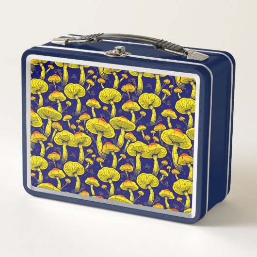 Retro Mushroom Lunch Box - Stijlvol & Uniek (Voorkant)
