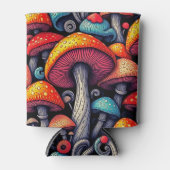Retro Mushroom Magic Koelbox Blikjeskoeler (Voorkant)