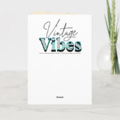 Retro Mushrooms | Vintage Birthday Kaart (Achterkant)