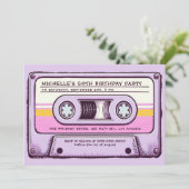 Retro Music 80s Cassette Mixtape 50ste verjaardag Kaart (Staand voorkant)