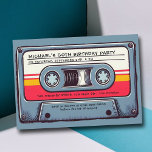 Retro Music 80s Cassette Mixtape Mannen 50ste verj Kaart<br><div class="desc">50e verjaardagsfeestjes voor mannen: een uitnodiging voor een verjaardagsfeestje met een muziekthema voor muziekliefhebbers met een handgetekende schets van een cassettebandje. Deze uitnodigingen voor 50e verjaardagsfeestjes voor mannen met een muziekthema kunnen eenvoudig en volledig worden aangepast, afdrukbaar of beschikbaar zijn voor directe download. Een perfecte 80s nostalgie 50ste verjaardagsfeestje, voor...</div>