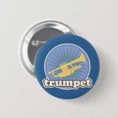 Retro Music Attitude Trumpet Gift Ronde Button 5,7 Cm (Voorkant /achterkant)
