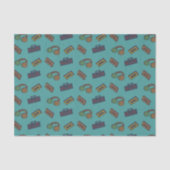 Retro Music-audiopictogrammen Tissuepapier (Voorkant)