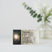 Retro Music Band Visitekaartje (Staand voorkant)