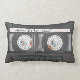 Retro Music Cassette Mix Tape Kijk naar aangepaste Kussen