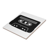 Retro Music Cassette Tegeltje (Zijkant)